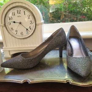 Monet Silver Sparkle Heels